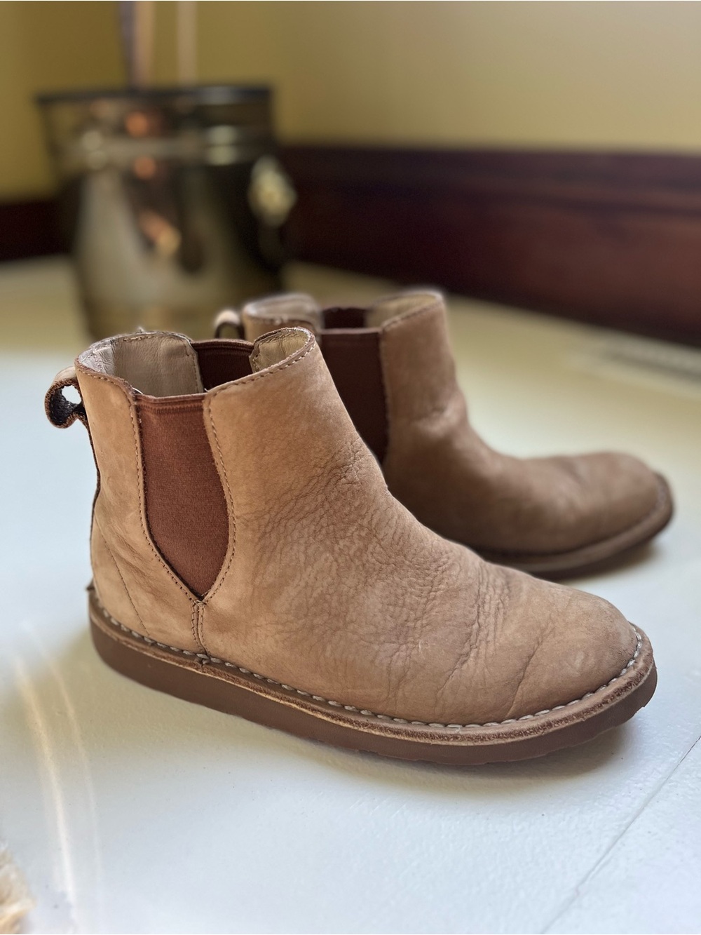 Women’s L.L. Bean Tan Chelsea Boots - Classic Slip-On Style